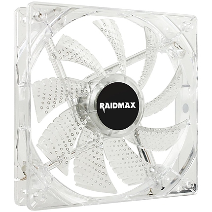 RAIDMAX RF-120LU FAN 120x120x25mm, 3pin/4pin,Bearing Type: Rifle Bearing (Hydro-Dtnamic-Bearing), White/Blue