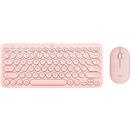 LOGITECH Pebble 2 Bluetooth Keyboard Combo - TONAL ROSE - US INT'L