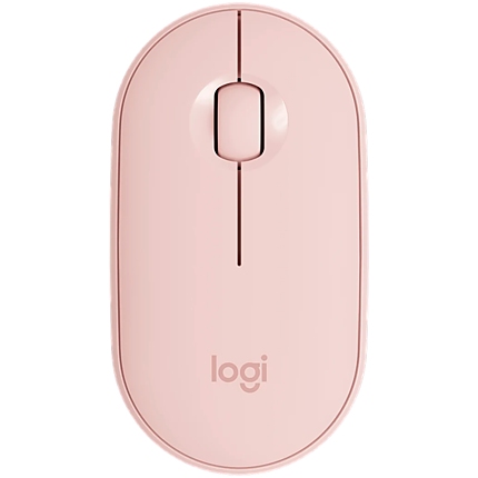 LOGITECH M350S Pebble 2 Bluetooth Mouse - TONAL ROSE - DONGLELESS