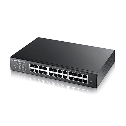 ZyXEL GS1900-24E v3, 24-port GbE L2 Smart Switch, desktop, fanless