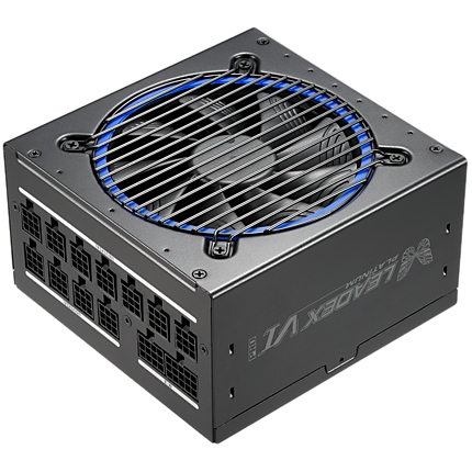 Super Flower Leadex VI Platinum Pro 1000W, 80 Plus Platinum, Fully Modular, 12VHPWR Cable included, Compact 150mm Size, 120mm F.D.B PWM Fan, 5 year warranty