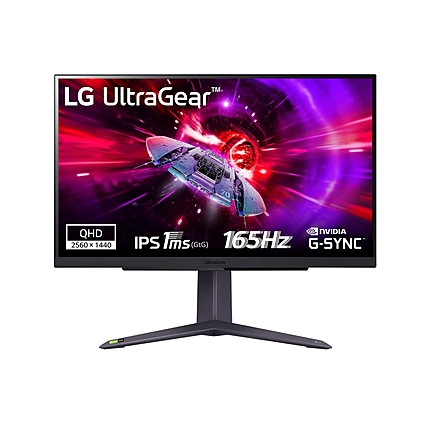 LG 27GR75Q-B, UltraGear 27" IPS, AG, 1ms GtG, 165Hz, 1000:1, 300cd/m2, QHD 2560x1440, HDR 10, sRGB 99%, AMD FreeSync, G-SYNC Compatible, HDMI, DisplayPort, Headphone Out, Reader mode, Black Stabilizer, Tilt, Height Adjustable, Pivot, Black