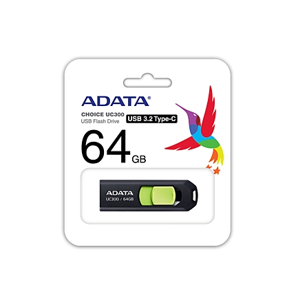 64GB TYPE-C UC300 ADATA BK/GN