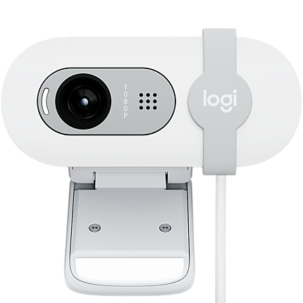 LOGITECH Brio 100 Full HD Webcam - OFF-WHITE - USB