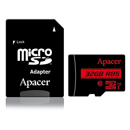 Apacer 32GB microSDHC Class 10 UHS-I (1 adapter)