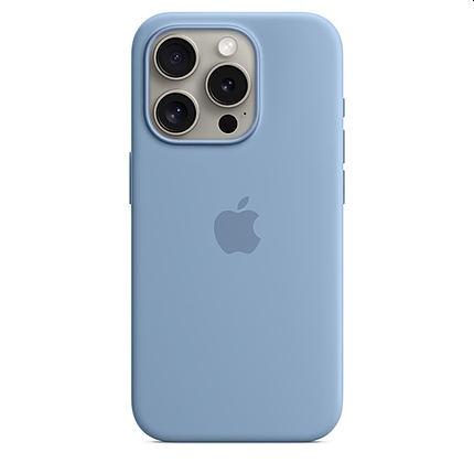 Apple iPhone 15 Pro Silicone Case with MagSafe - Winter Blue