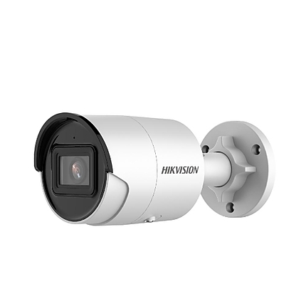 HikVision IP Bullet Camera 6 MP, 4 mm, IR up to 40m, H.265+, IP67, optional micro SDXC (256GB), 12Vdc/PoE 7.2W