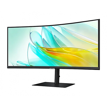 Монитор Samsung S65UC 34 inch, VA WQHD 3440 x 1440, 100Hz, 5 ms, HDR 10, FreeSync, USB-C, DisplayPort, HDMI, Черен