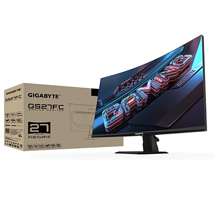 Геймърски Монитор Gigabyte GS27FC, 27" VA FHD (1920 x 1080), 108% sRGB, 180Hz, 1ms