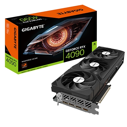 Видео карта GIGABYTE GeForce RTX 4090 WINDFORCE V2 24GB GDDR6X rev 1.0