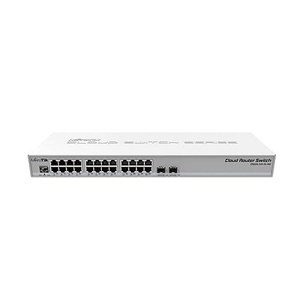 Суич MikroTik CRS326-24S+2Q+RM, 24 x Gigabit Ethernet ports, 2 x SFP