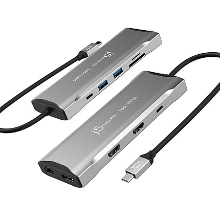 Докинг станция j5create JCD397 100W, 4K60 Elite USB-C, 10Gbps