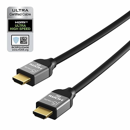 Кабел j5create JDC53, HDMI мъжко - HDMI мъжко, 8K, 48 Gbps, 2 m