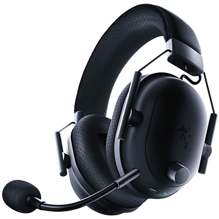 BlackShark V2 Pro (2023) - Black, Wireless Gaming Headset, Razer TriForce Titanium Driver 50 mm, Oval Ear Cushions, Detachable Super Wideband microphone, THX Spatial Audio, Type A Wireless (2.4 GHz), Bluetooth 5.2