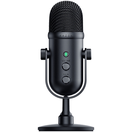 Razer Seiren V2 Pro, Professional-grade USB Microphone for Streamers, 30 mm Dynamic Microphone, High Pass Filter, Analog Gain Limiter, Frequency response: 20Hz, MAX SPL: 120 dB