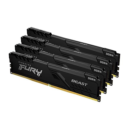 Памет Kingston FURY Beast 128GB(4x32GB) DDR4 3600MHz CL18 KF436C18BBK4/128