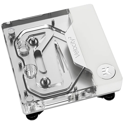 EK-Quantum VelocityВІ D-RGB - 1700 White Edition, CPU water block (Socket LGA1700)