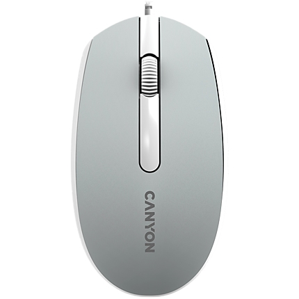 Canyon Wired  optical mouse with 3 buttons, DPI 1000, with 1.5M USB cable,Dark grey, 65*115*40mm, 0.1kg