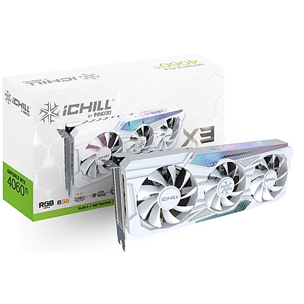 Inno3D GeForce RTX 4060 Ti 8GB GDDR6 iChill X3 White