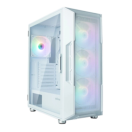 Zalman кутия Case ATX - I3 NEO White - RGB, Mesh