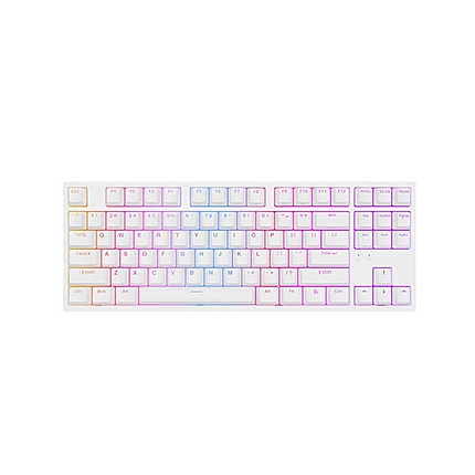 Genesis Gaming Keyboard Thor 404 TKL White RGB Backlight US Layout Yellow Switch