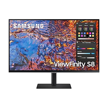 Samsung 32B800, 32" IPS SMART Monitor, 60Hz, 5 ms GTG, 3840 x 2160, 350 cd/m2, 1000:1 Contrast, HDR 600, Quantum Dot Color, Eye Saver Mode, Flicker Free, DP 1.4, HDMI, 3xUSB, USB-C, Headphone Jack, 178°/178°, Black