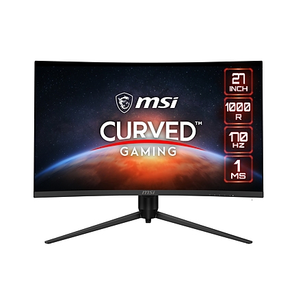 MSI G271CQP E2, 27", 170Hz, 1ms, 2560x1440 (WQHD) 250 NITS , 1000R, VA, 3000:1, 2x HDMI, 1x DP, PIP and PBP, VESA, HDMI CEC, Console Mode, Less Blue Light Pro, Frameless, TILT, HEIGHT Adj. 90mm, 9S6-3CC34H-030