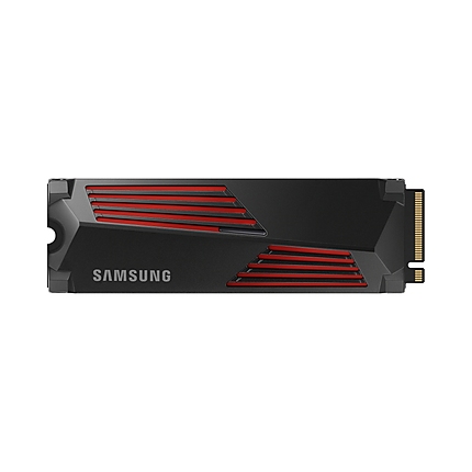 Samsung SSD 990 PRO 2TB Heatsink PCIe 4.0 NVMe 2.0 M.2 V-NAND 3-bit MLC, 256-bit Encryption, Read 7450 MB/s Write 6900 MB/s