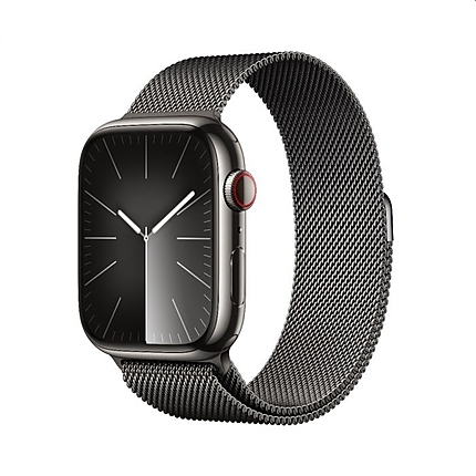 Apple Watch Series 9 GPS + Cellular 45mm Graphite Stainless Steel Case with Graphite Milanese Loop