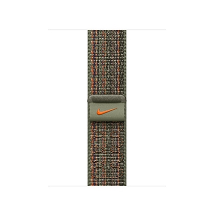 Apple 41mm Sequoia/Orange Nike Sport Loop