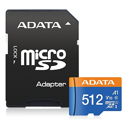 ADATA 512GB MicroSDXC UHS-I CLASS 10 (with adapter)