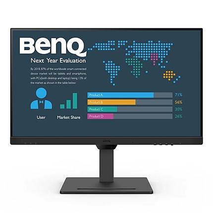 BenQ BL2790QT 27" IPS, 5ms, QHD 2560x1440, 75Hz, 99% sRGB, Eye Reminder, Flicker-free, LBL, B.I. Gen2, ePaper, 1000:1, 20M:1 DCR, 8 bit, 350cd/m2,HDMI,DP, USB-C 60W, Daisy Chain, 3xUSB 3.2, 2Wx2, HAdj. Stand 110mm, Headph. jack, Line In,Tilt, VESA, Black