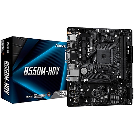 ASROCK MB (AM4, B550, 2xDDR4,1xPCIe x16,1xPCI Ex1, 6xSATA3 , M.2, DP,HDMI,DVI, USB 3.2) ATX