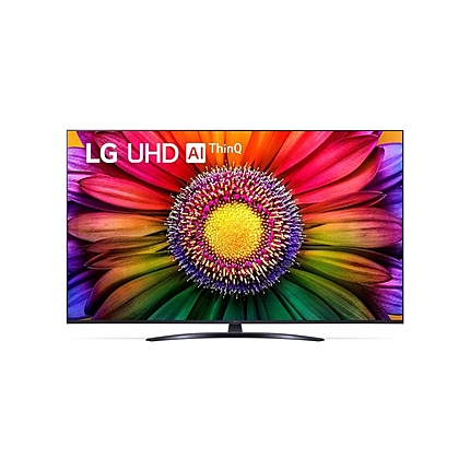 LG 65UR81003LJ, 65" 4K UltraHD TV 4K (3840 x 2160), DVB-T2/C/S2, webOS 23 Smart TV, ThinQ AI, a5 AI Processor 4K Gen6, WiFi, HDR10 pro, HLG, ALLM/HGiG, 4K Upscaling, AI Sound, Voice Controll, AirPlay, Quick Card, HDMI eARC, CI, LAN, USB, Bluetooth, Stand