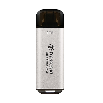 Transcend 1TB, USB External SSD, ESD300S, USB 10Gbps, Type C, Silver