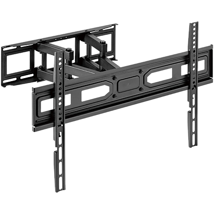 Free-tilt design: simplifies adjustment for better visibility and reduced glareSwivel mechanism provides maximum viewing flexibilitySpirit level ensures perfect positioningConvenient cable holder. 37-80". Max 40kg.