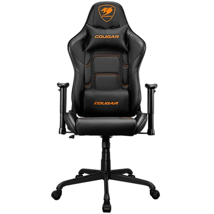 COUGAR Armor Elite Black Gaming Chair, Adjustable Design, Breathable PVC Leather, Class 4 Gas Lift Cylinder, Full Steel Frame, 2D Adjustable Arm Rest, 160Вє Reclining, Adjustable Tilting Resistance