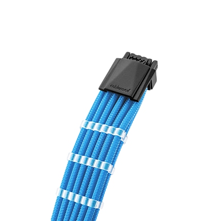 CableMod E-Series Pro ModMesh Sleeved 12VHPWR PCI-e Cable for Super Flower Leadex Platinum / Platinum SE / Titanium / V Gold Pro / V Platinum Pro, EVGA G7 / G6 / G5 / G3 / G2 / P2 / T2 (Light Blue, Nvidia 4000 series, 16-pin to Dual 8-pin, 600mm)