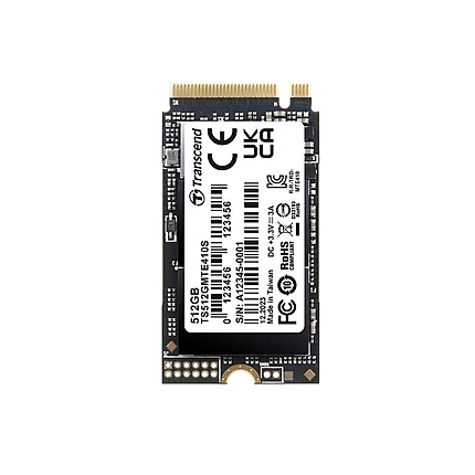 Transcend 512GB, M.2 2242, PCIe Gen4x4, NVMe, 3D TLC, DRAM-less