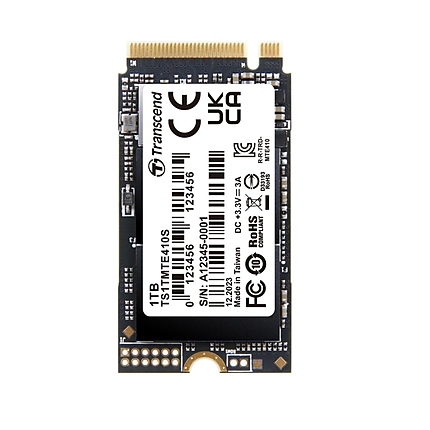 Transcend 1TB, M.2 2242, PCIe Gen4x4, NVMe, 3D TLC, DRAM-less