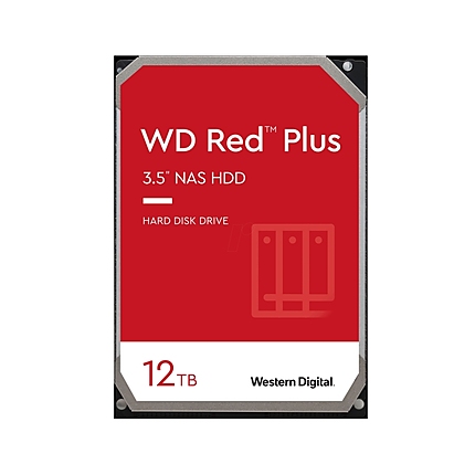 Western Digital Red 12TB Plus ( 3.5", 256MB, 7200 RPM, SATA 6Gb/s )