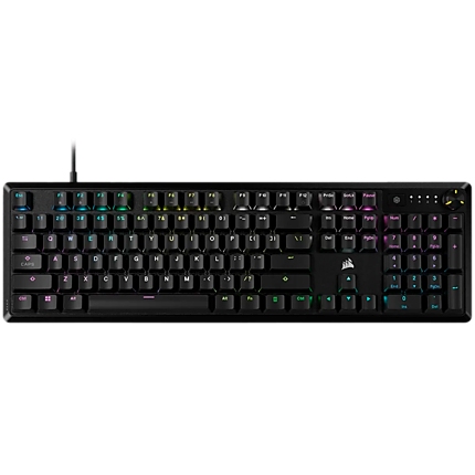 CORSAIR K70 CORE RGB Mechanical Gaming Keyboard — Black, Backlit RGB LED, MLX Red linear switches