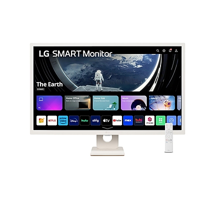 LG 32SR50F-W, 31.5" IPS Smart webOS23, Anti-Glare, 8ms, 1200:1, 250cd/m, sRGB 99%, FHD 1920x1080, HDR 10, HDMI, USB, Wi-Fi B/in, AirPlay 2,  Speacers 5W x 2, Tilt, White