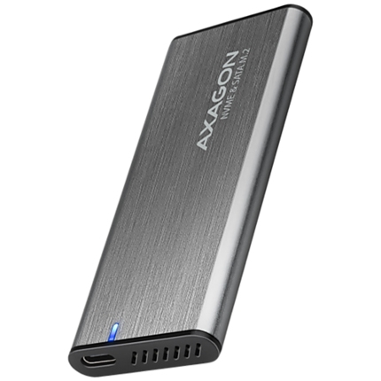 AXAGON EEM2-SG2 USB-C 3.2 Gen 2 - M.2 NVMe / SATA SSD 30-80mm ALU box