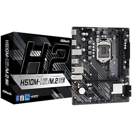 ASROCK MB LGA1200 H470 2 x DDR4 DIMM 1 x Ultra M.2 4 x SATA3 2 x HDMI Ports Micro ATX