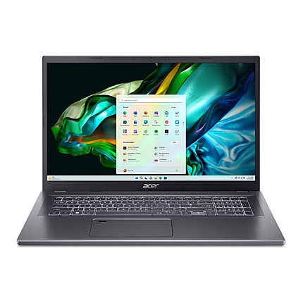 Acer Aspire 5, A517-58M-566N, Intel Core i5-1335U (3.4GHz up to 4.6 GHz, 12MB), 17.3" FHD (1920 x 1080) IPS SlimBezel, 16GB LPDDR5, 512GB PCIe NVMe SSD, Intel UMA, Wifi 802.11AX, BT, FHD Cam+mic, KB Backlight, No OS, Gray