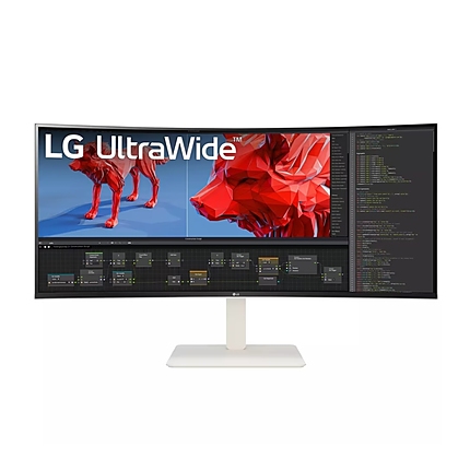 LG 38WR85QC-W, 37.5" UltraWide AG , Curved 21:9 IPS Panel, 1 ms (GtG), 1000:1, 450 cd/m2, WQHD+ (3840x1600), HDR600, DCI-P3 98% , AMD FreeSync, NVIDIA G-SYNC, 144Hz, USB Type-C, RJ45, Speacers 7Wx2, HDMI, DisplayPort, KVM, PBP, PIP, Tilt, Black