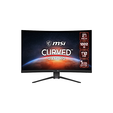 MSI MAG 275CQRF-QD, 170Hz, 27", 1ms, 2560x1440 WQHD, QUANTUM DOT, 1000R Curve, Rapid VA, 300 nits, 4000 : 1, Adaptive sync, 2x HDMI, 1x DisplayPort, 1x USB Type-C (DP alt. w/ PD Charging 15W), HEIGHT ADJUSTMENT 130mm, VESA 100, 9S6-3CD24T-001