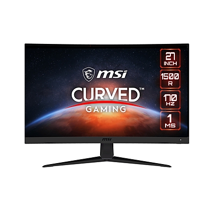 MSI G27C5 E2, 170Hz, 1ms, VA, 1920x1080 FHD, Curve 1500R, Adaptive sync, Anti-Flicker, Less Blue Light, True colors, Anti-Glare, Frameless, 250 cd/m, Contrast 3000:1, DCR 100M:1, 1xDP, 2xHDMI, 1xEarphone out, VESA, Tilt, 36M, 9S6-3CA91T-068