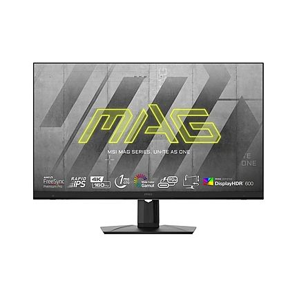 MSI MAG 323UPF, 32", 160Hz, 1ms, 3840x2160 UHD, Rapid IPS, Flat, FreeSync Premium Pro, VESA DisplayHDR 600, KVM, Tilt, HEIGHT ADJUSTMENT 100mm, 2x HDMI, DP, 1x USB Type-C with DP and PD 90W,PIP and PBP, VESA 100, 9S6-3DC79T-001